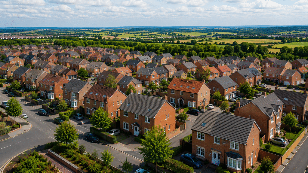 UK Housing Estate in Norwich